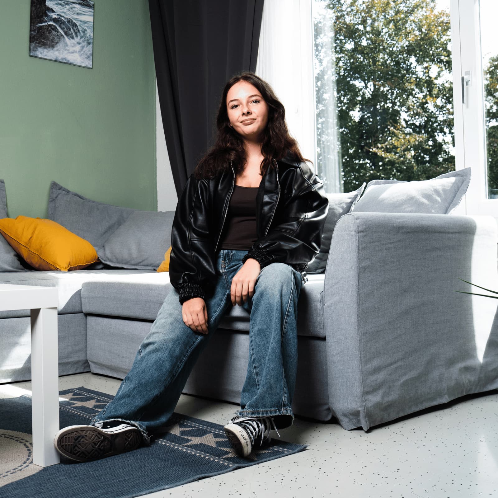 Ilvy im Aufenthaltsraum der Waid