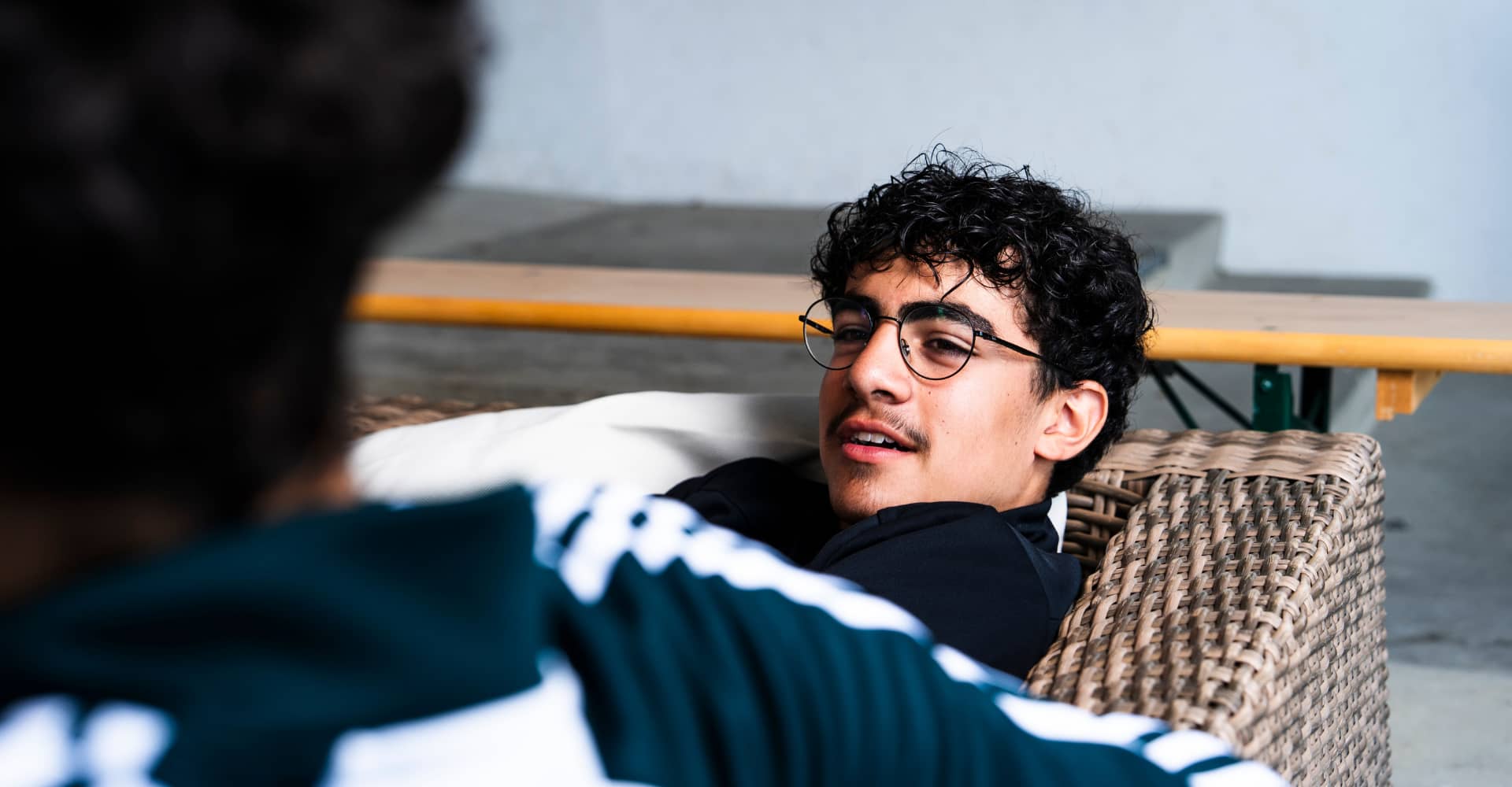 Kaan im Schulhaus der Waid